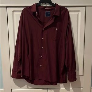 Tommy Bahama Red Long Sleeve Casual Button Down Shirt